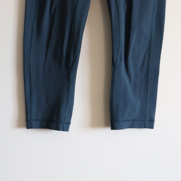Lululemon Women's Sz 6 Blue Wunder Under High Rise Stretch Activewear Leggings - Picture 7 of 8